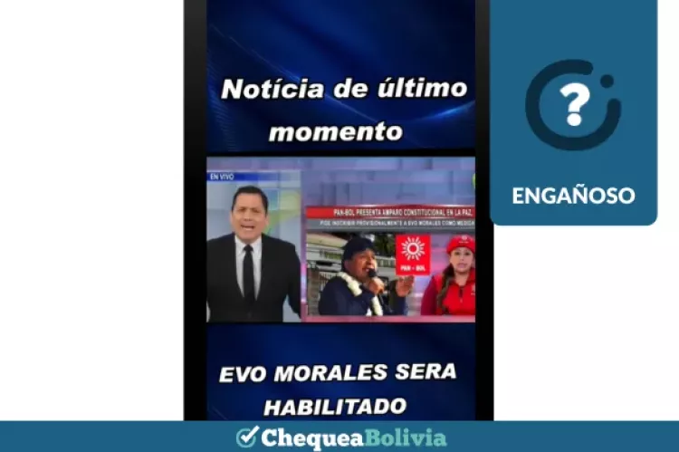 Una captura de la información engañosa que circula en las redes sociales. 