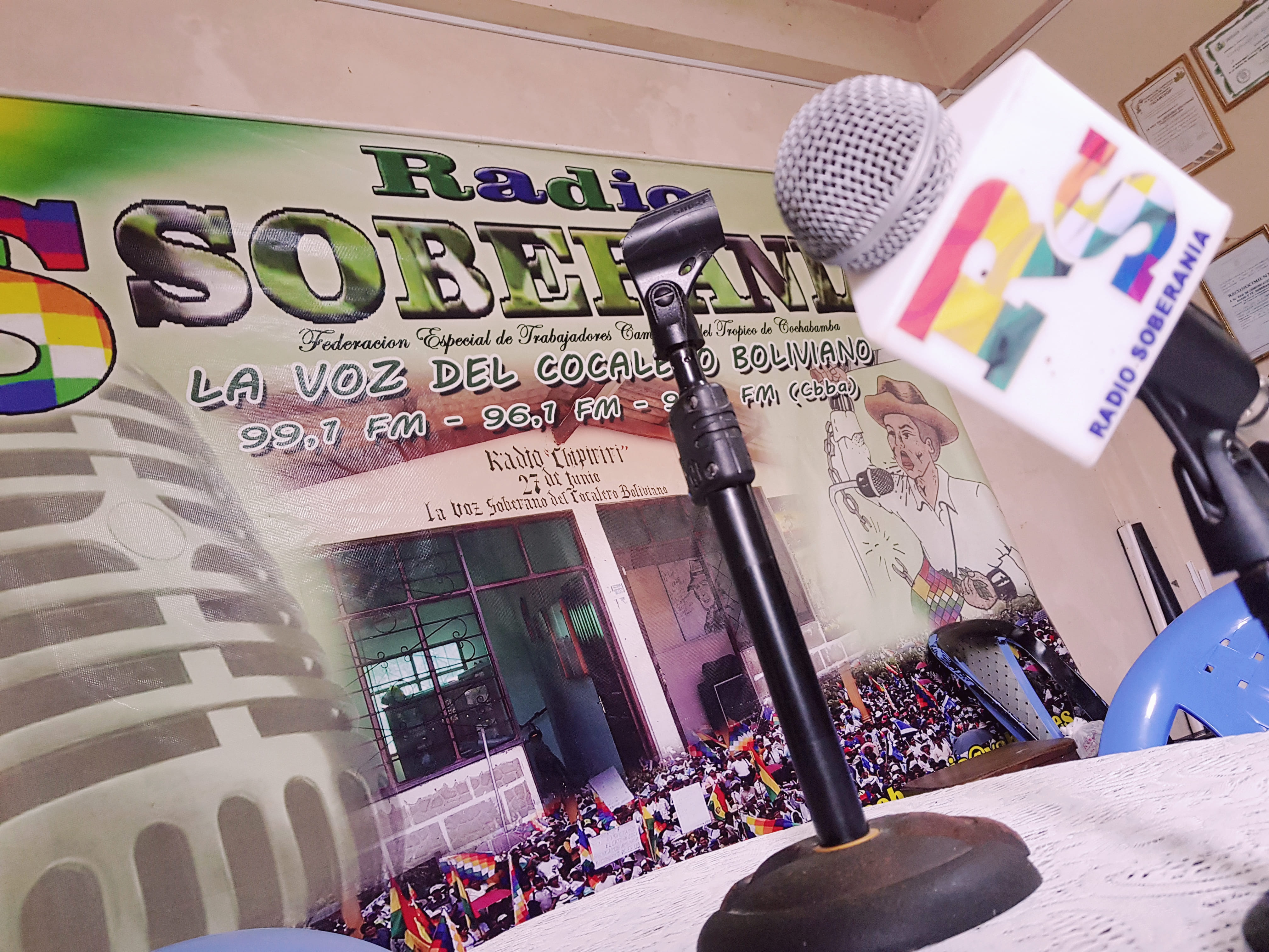 Instalaciones de Radio Soberanía, fundada en 1996 por la Federación Trópico.
