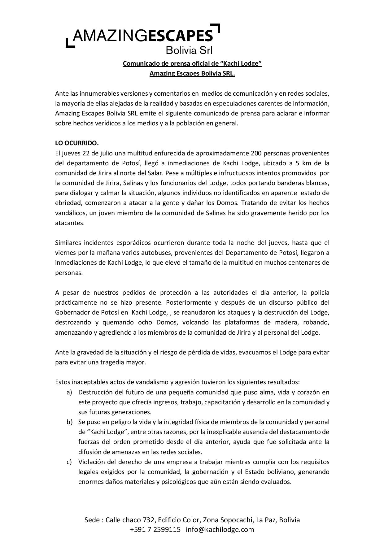 Comunicado 1