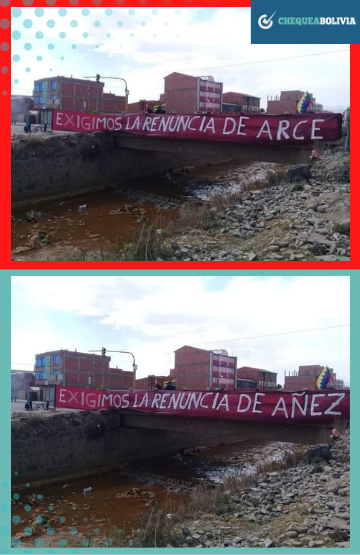 Comparativa entre la imagen real y la montada.