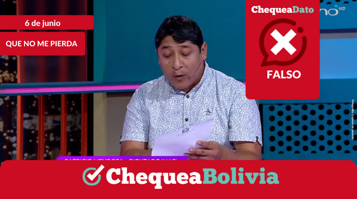 El diputado del MAS, Patricio Mendoza, en la entrevista del programa Que No Me Pierda.