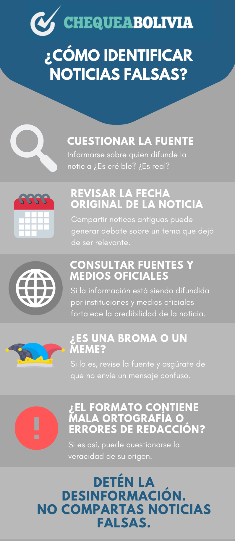 Recomendaciones ChequeaBolivia
