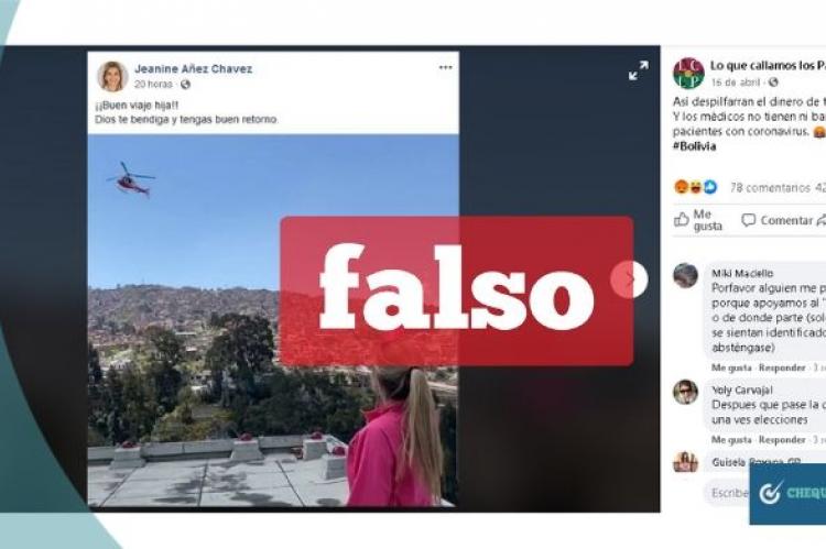 Una captura de la información falsa que circula en redes sociales. 