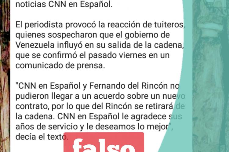 Información que circula en WhatsApp.