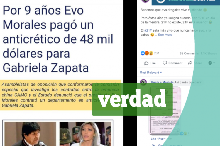 Publicación en Facebook