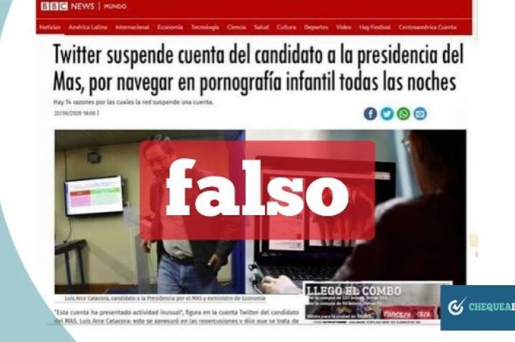 Captura de la noticia falsa atribuida a la BBC que se comparte en Facebook y WhatsApp.