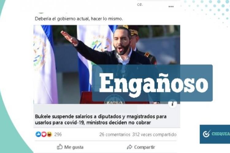 La noticia del presidente, Nayib Bukele, que circula en Bolivia