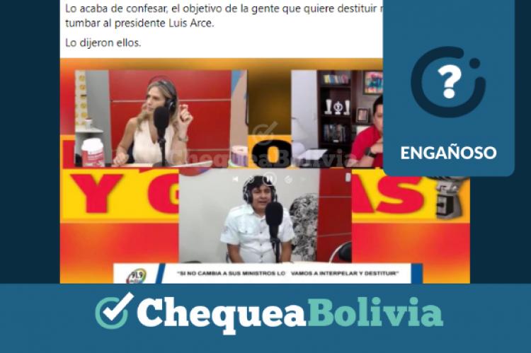 Publicación que difunde información engañosa sobre las declaraciones del diputado Rolando Cuellar.