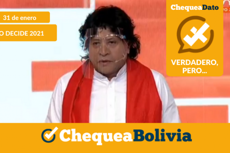 David Castro, candidato a la Alcaldía de La Paz, por la agrupación Jallalla La Paz. 