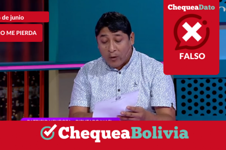 El diputado del MAS, Patricio Mendoza, en la entrevista del programa Que No Me Pierda. 