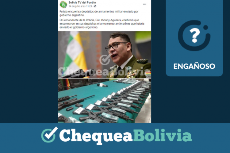 Una captura de la información engañosa que circula en las redes sociales.