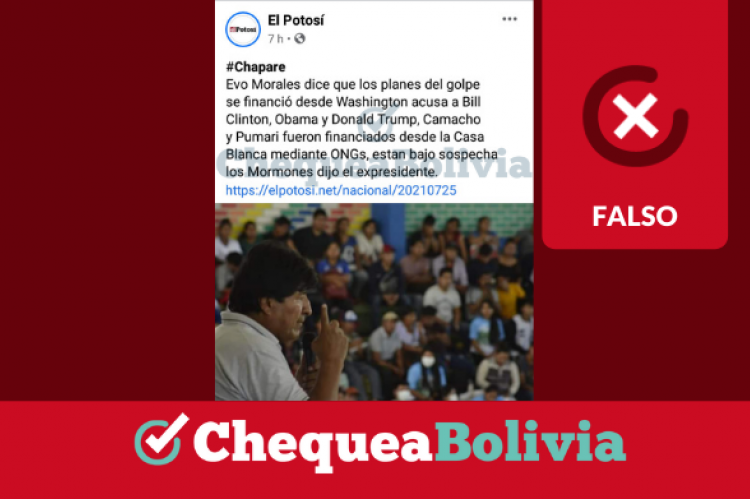 Una captura de la información falsa que circula en redes sociales.