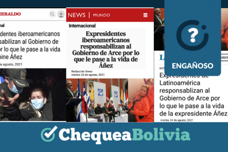 Una captura de la información engañosa que circula en redes sociales.