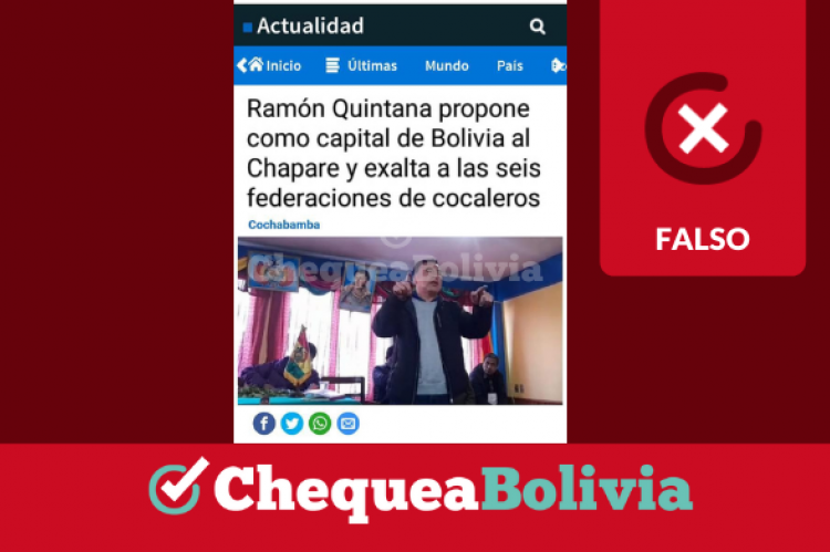 Una captura de la información falsa que circula en redes sociales.