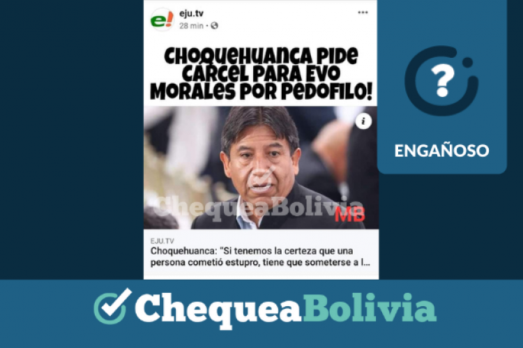 Una captura de la información engañosa que circula en redes sociales.