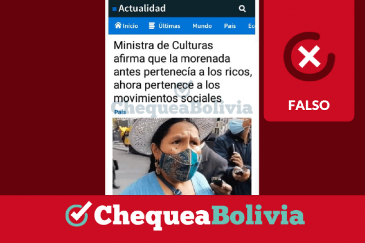 Una captura de la información falsa que circula en redes sociales.