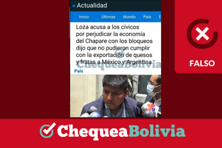 Una captura de la información falsa que circula en redes sociales.