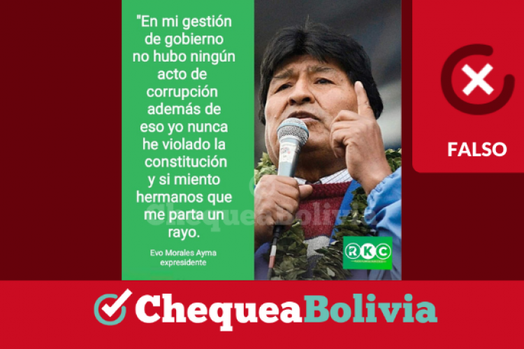 Una captura de la información falsa que circula en redes sociales.