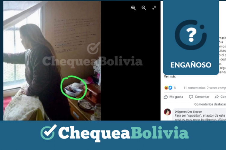 Una captura de la información engañosa que circula en redes sociales.