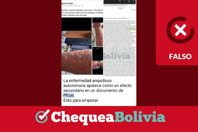 Una captura de la información falsa que circula en redes sociales. 