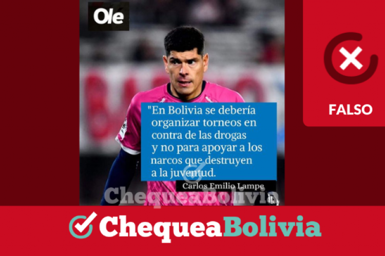 La imagen falsa que circula en las redes sociales. 
