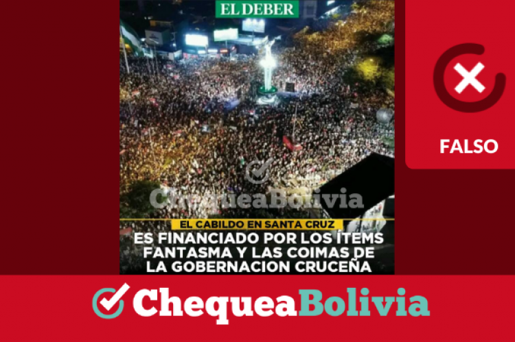 La imagen falsa que circula en las redes sociales. 