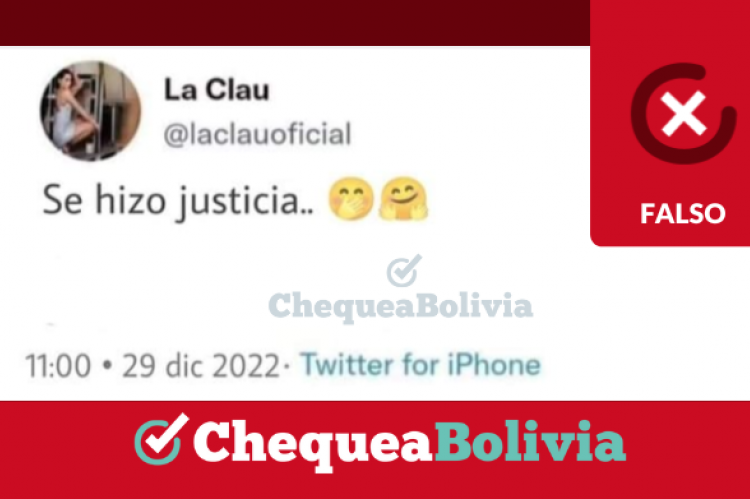 Una captura de la información falsa que circula en redes sociales. 