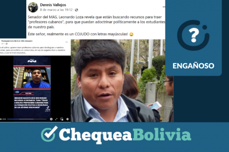 Una captura de la información engañosa que circula en redes sociales. 