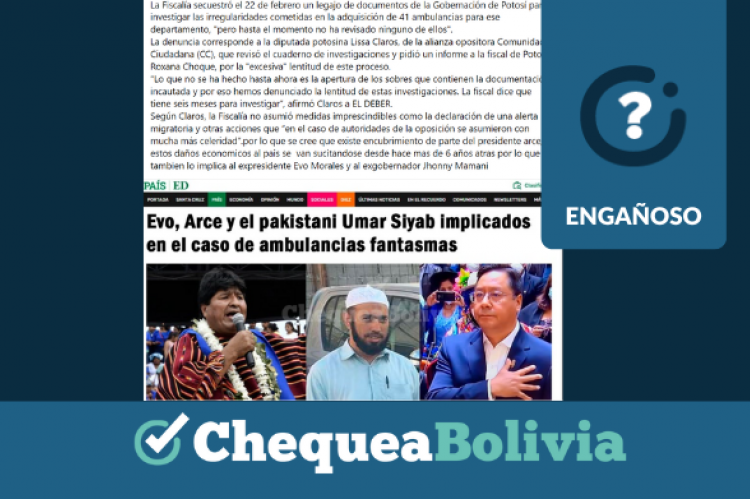 Una captura de la información engañosa que circula en redes sociales. 