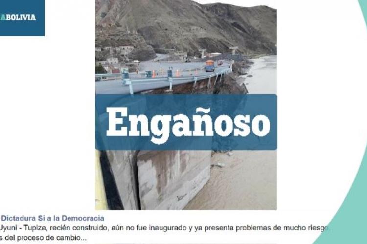 La información engañosa que circula en Facebook. 