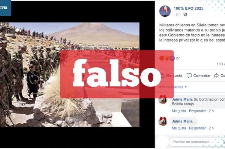 Una captura de la información falsa que circula en redes sociales. 