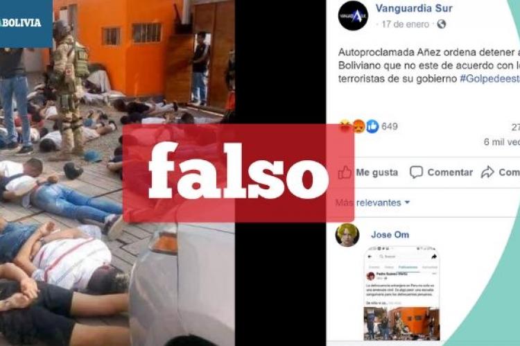 Una captura de la información falsa que circula en redes sociales. 