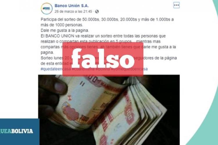 Una captura de la información que circula en las redes sociales. 