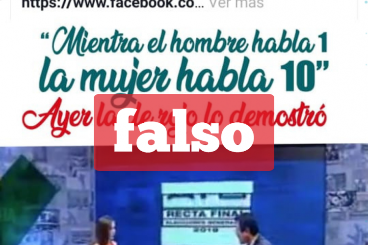 La imagen falsa que circula en redes sociales. 