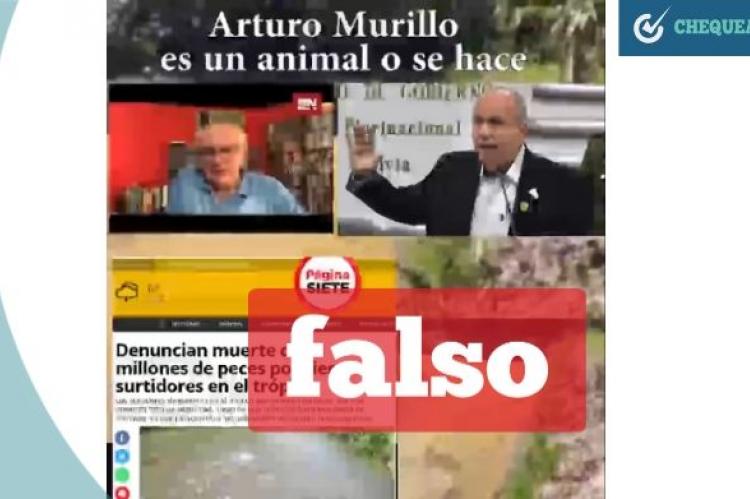 Captura del video en el que Valderde insultaría a Murillo