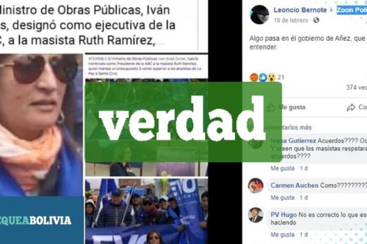 Una captura de la información que circula en las redes sociales. 