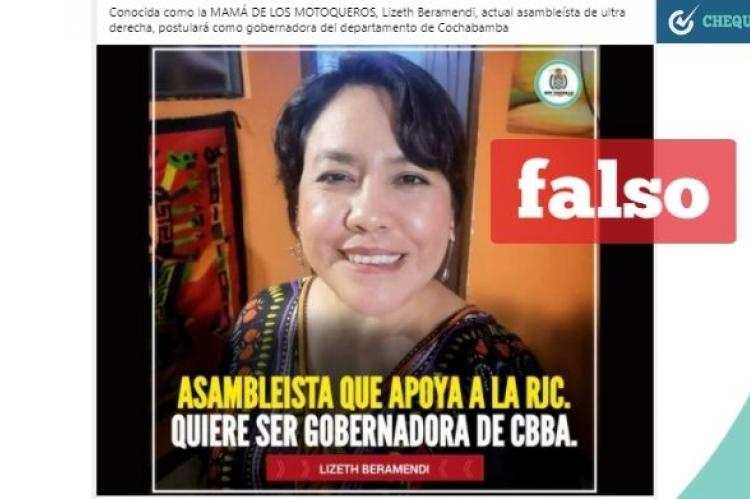 Publicación en Facebook