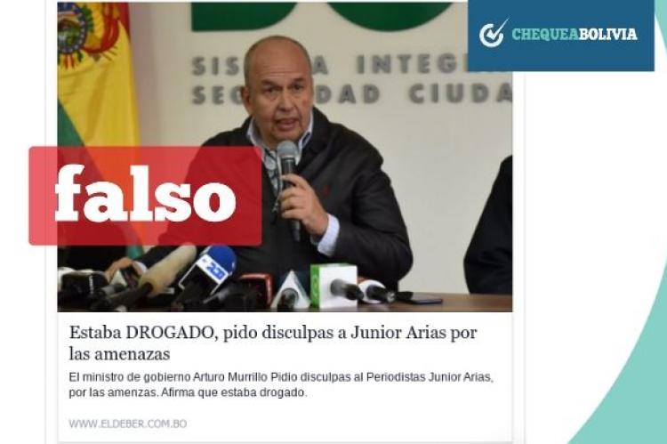 Una captura de la información falsa que circula en redes sociales.