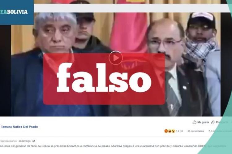 Una captura de la información falsa que circula en redes sociales. 