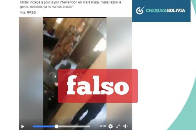 Una captura del video que circula en las redes sociales. 