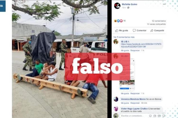 Una captura de la imagen falsa que circula en redes sociales. 