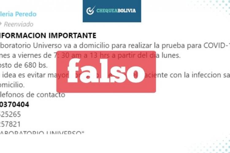 Una captura del mensaje que circula en WhatsApp.  