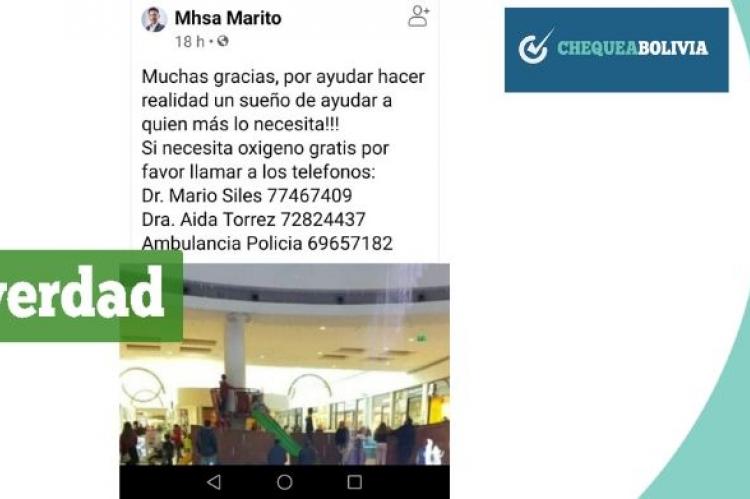 Una captura de la información que circula en las redes sociales. 