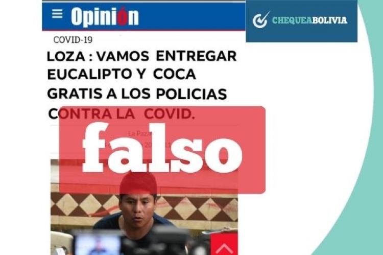 Una captura de la información falsa que circula en redes sociales. 