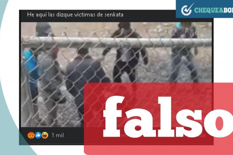 La captura de la publicación que circula en Facebook. 