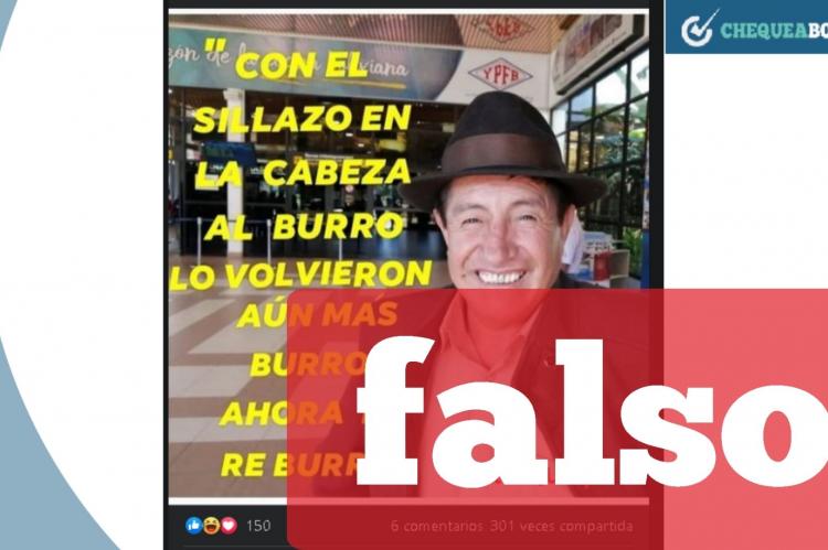 La captura de la publicación que circula en Facebook. 