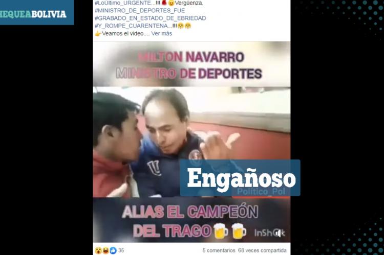 Video que circula en Facebook.