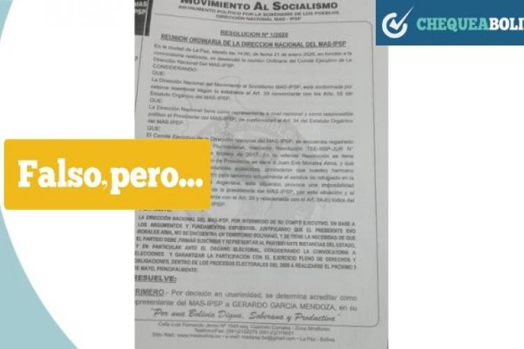 Una fotografía de la carta que se hizo viral.