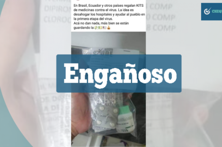 Captura de la noticia engañosa que circula en Bolivia. 