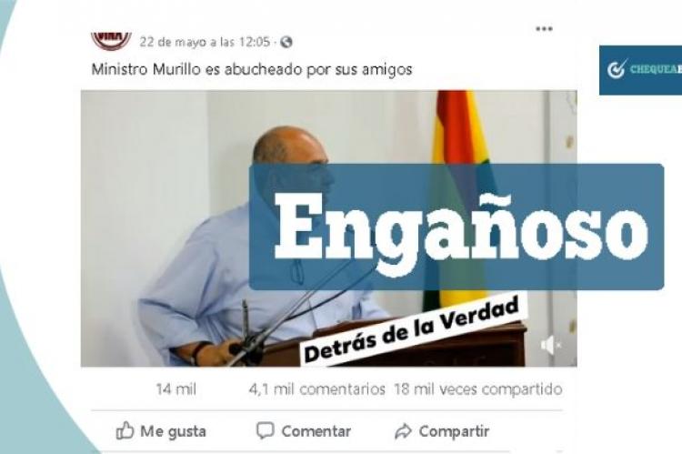 Una captura del video que circula en grupos de Facebook. 